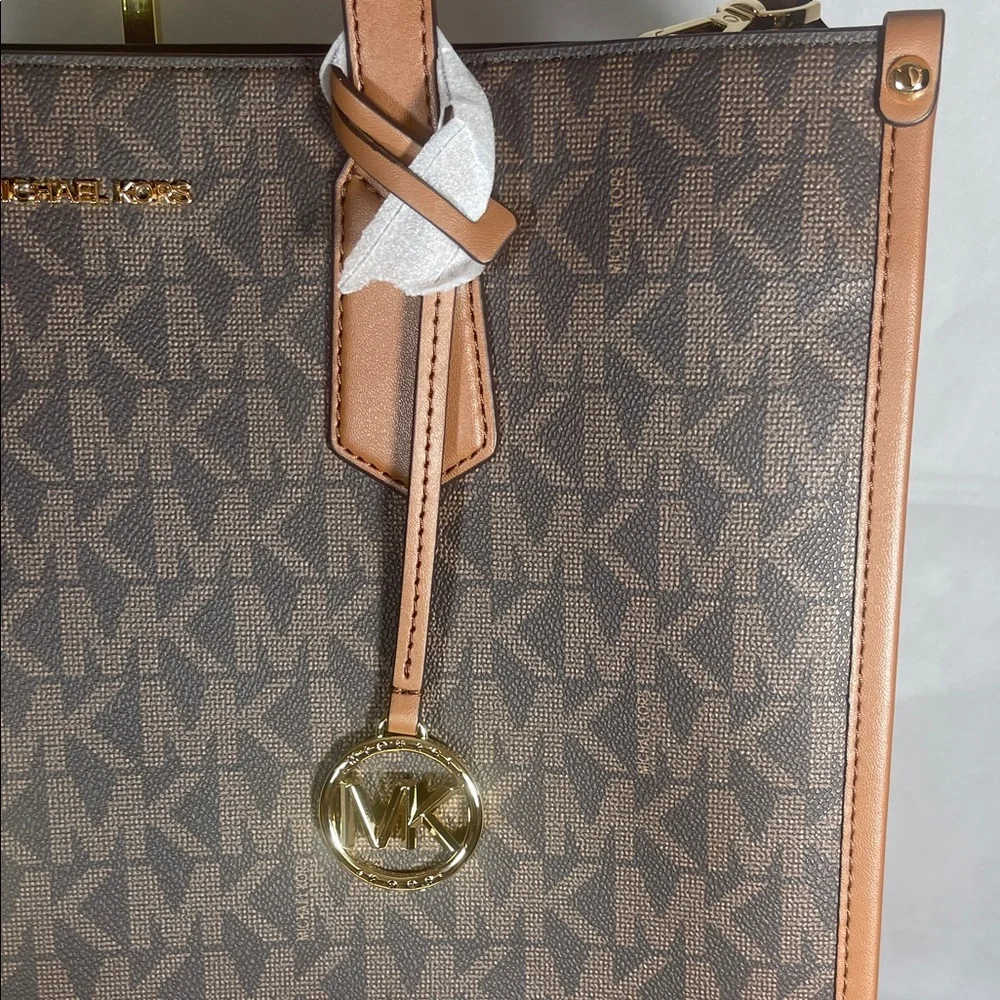 Michael Kors Dark Brown Monogram Briefcase - Picture 3 of 15